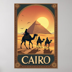 Affiche Le Caire - Art Voyage Rétro