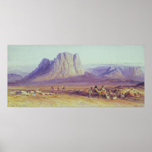Affiche Le Camel Train, Condessi, Mont Sinaï, 1848