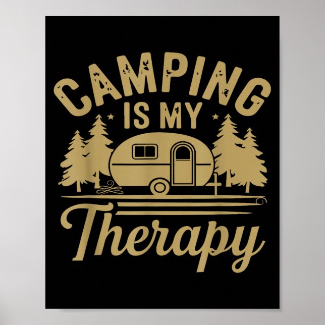 Affiche Le camping est ma thérapie (Devant)