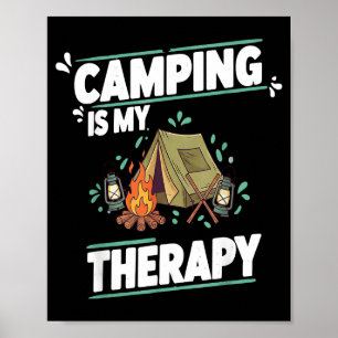 Affiche Le camping est une thérapie pour les grands espace