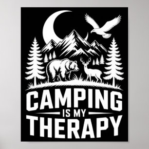 Affiche Le camping ours hommes est ma performance de théra