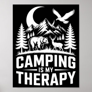 Affiche Le camping ours hommes est ma performance de théra