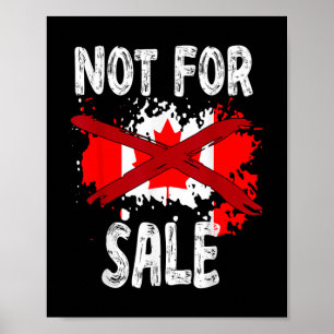 Affiche Le Canada n'est pas à vendre Retro Vintage 2025 Tr