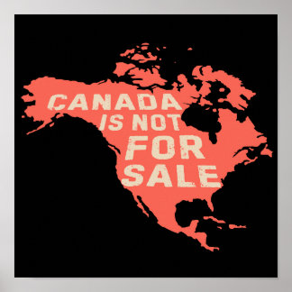 Affiche Le Canada n'est pas destiné à la vente