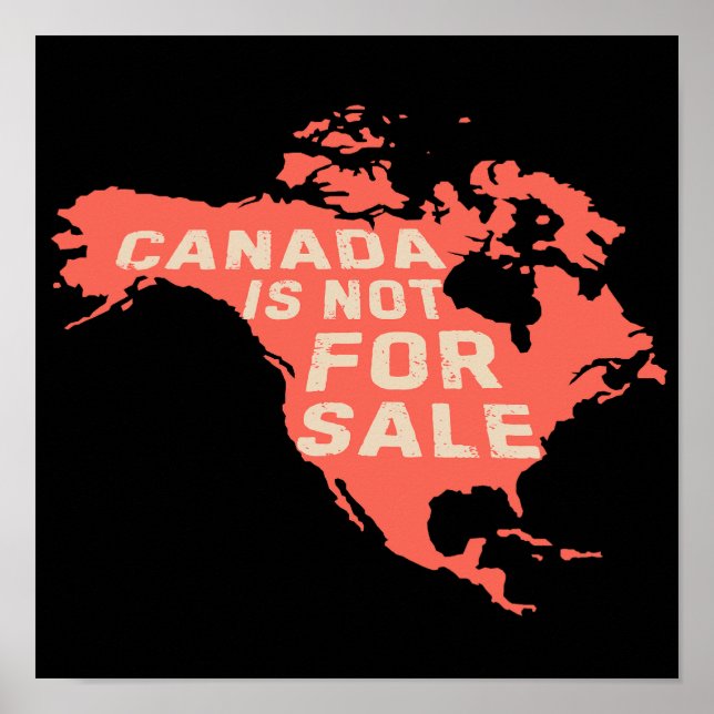 Affiche Le Canada n'est pas destiné à la vente (Devant)