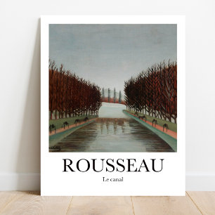 Affiche Le canal par Henri Rousseau