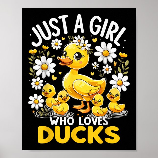 Affiche Le Canard Mignet Aime Juste Une Fille Qui Aime Les (Devant)