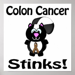 Affiche Le cancer du côlon pue la conception de la sensibi