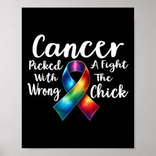Affiche Le Cancer Du Sein A Combattu Le Mauvais Pouce