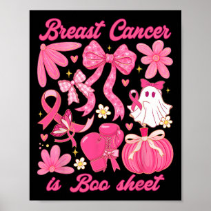Affiche Le Cancer Du Sein Est Botte Feuille Halloween Vibe