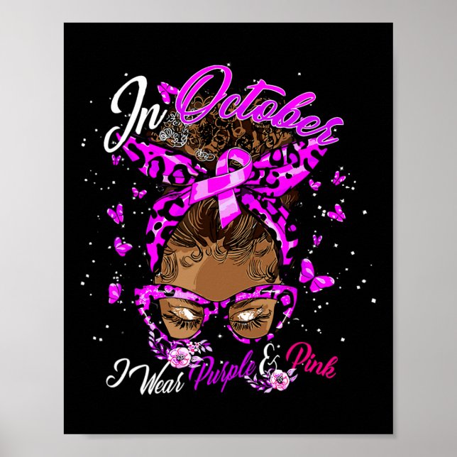 Affiche Le Cancer Du Sein Et La Sensibilisation À La Viole (Devant)