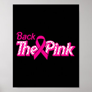 Affiche Le cancer du sein rose aide le guerrier du cancer