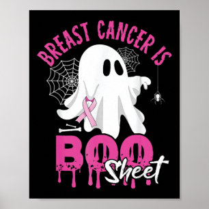 Affiche Le cancer est tôle Éffrayant Halloween Cancer du s