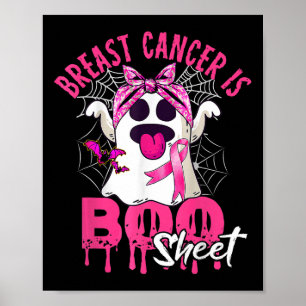 Affiche Le cancer est une feuille de bas Halloween Cancer