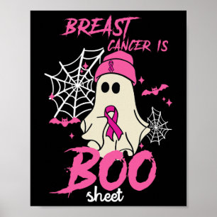 Affiche Le cancer est une feuille de bas Halloween Cancer