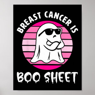 Affiche Le cancer est une feuille de bas Halloween Cancer
