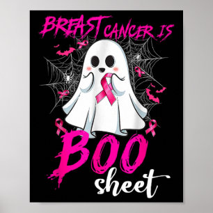 Affiche Le cancer est une feuille de bas Halloween Cancer