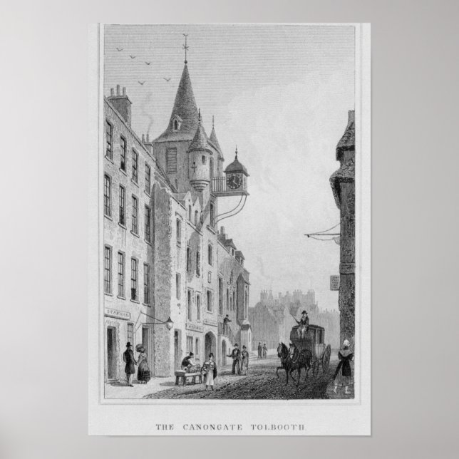 Affiche Le Canongate Tolbooth, Édimbourg (Devant)