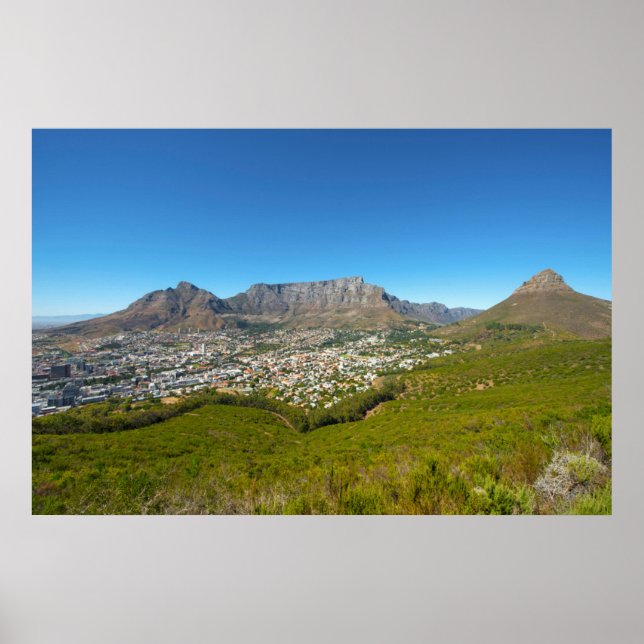 Affiche Le Cap, Cap-Occidental, Afrique du Sud 2 (Devant)