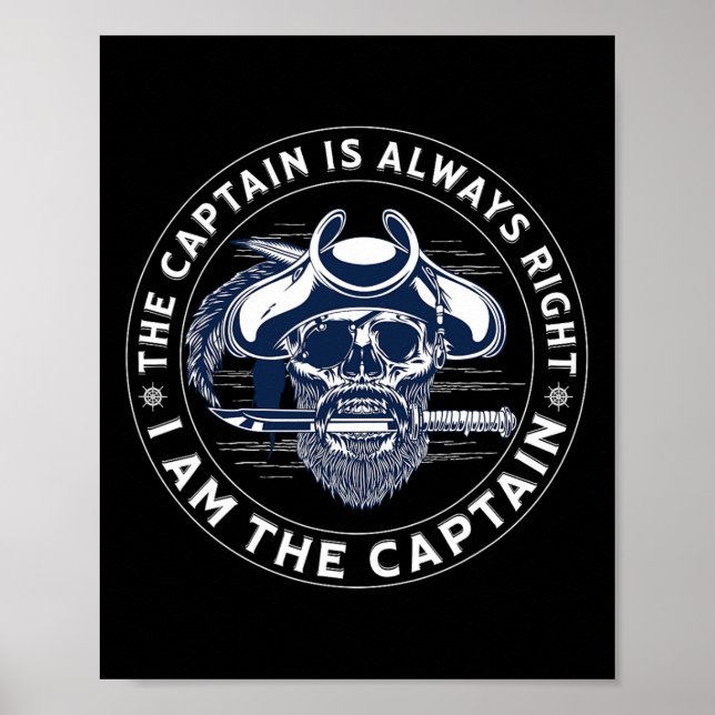 Affiche Le capitaine a toujours raison Je suis le capitain (Devant)
