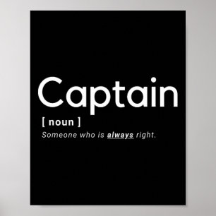 Affiche Le capitaine a toujours raison - Marine marchande