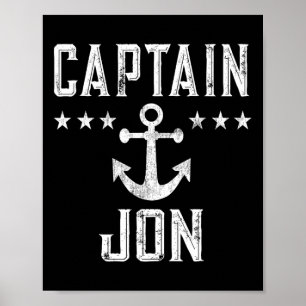 Affiche Le Capitaine Jon Un Cadeau De Bateau Pour Les Amat