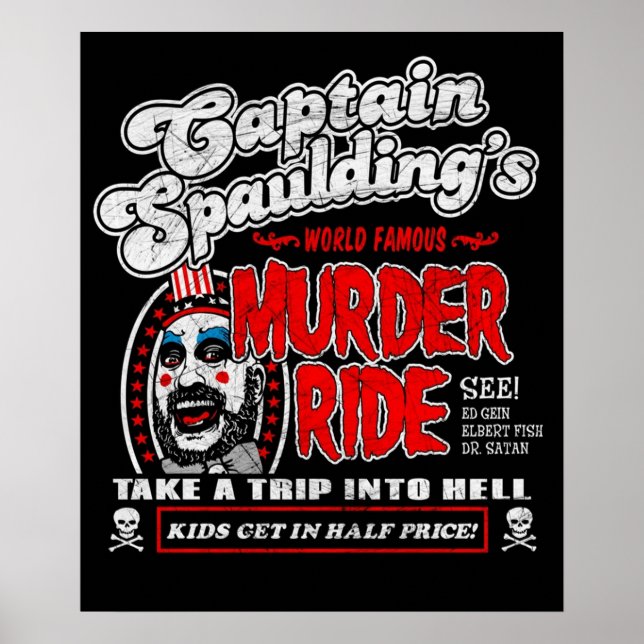 Affiche Le Capitaine Spaulder Murder Ride (Devant)