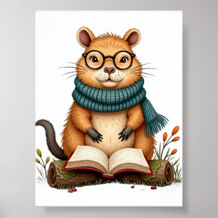 Affiche Le Capybara Lecteur