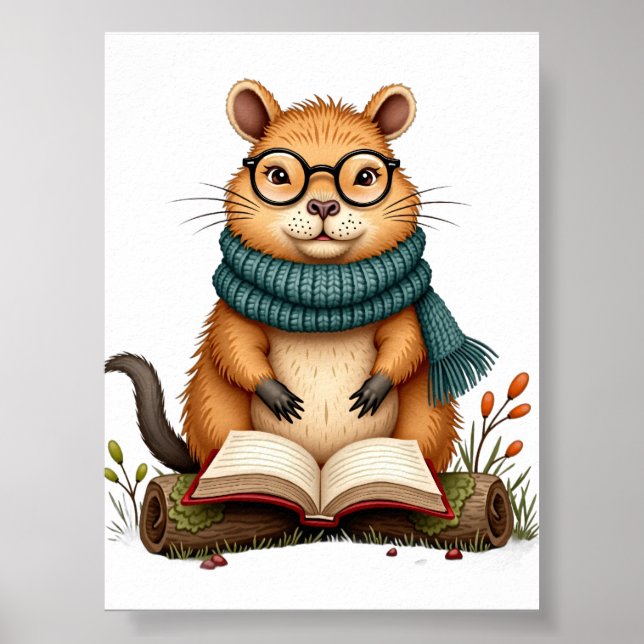 Affiche Le Capybara Lecteur (Devant)