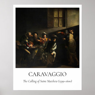Affiche Le Caravage — La Vocation de saint Matthieu