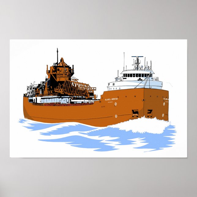 Affiche Le cargo des Grands Lacs James L. Oberstar (Devant)