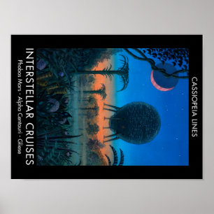Affiche Le Cassiopeia raye des croisières interstellaires