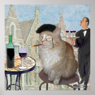 Affiche Le Cat du Café