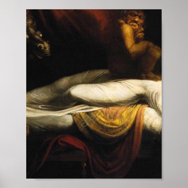 Affiche Le cauchemar peint Henry Fuseli Thomas Burke (Devant)