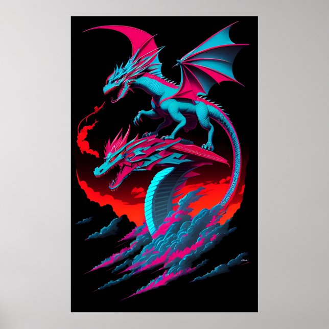 Affiche Le Cavalier de Surf du Dragon (Devant)