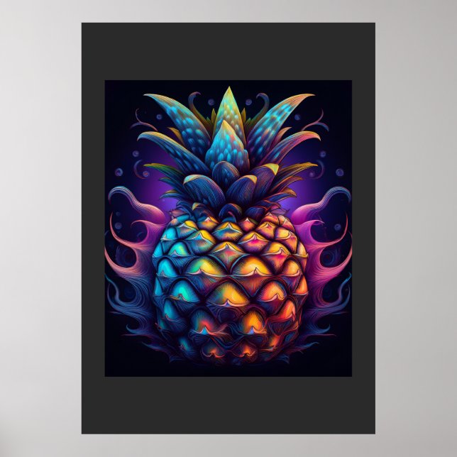 Affiche Le célèbre ananas Mandelbrot (Devant)