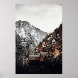 AFFICHE LE CÉLÈBRE HALLSTATT EN AUTRICHE