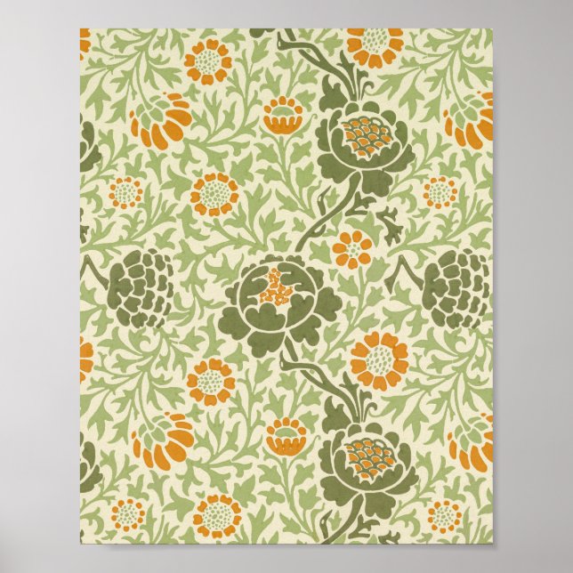 Affiche Le célèbre motif de William Morris's Daisy (Devant)