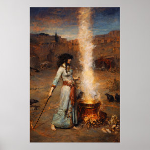 Affiche Le Cercle magique par John William Waterhouse