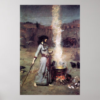 Affiche Le cercle magique par John William Waterhouse -188