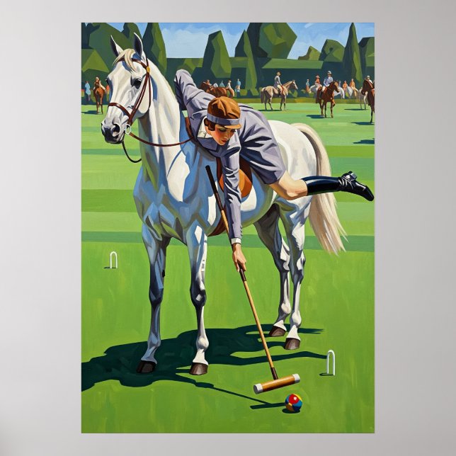 Affiche Le champion équestre du Croquet (Devant)