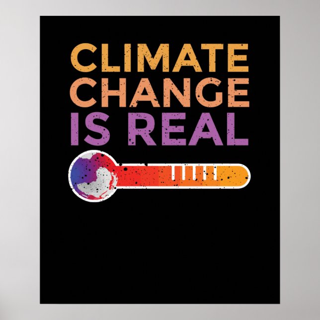 Affiche Le changement climatique est réel (Devant)