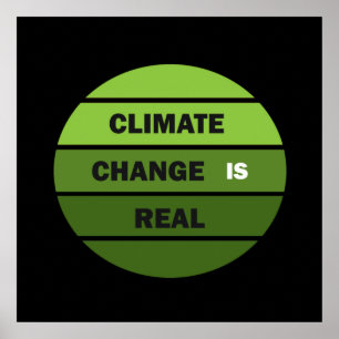 Affiche le changement climatique est réel