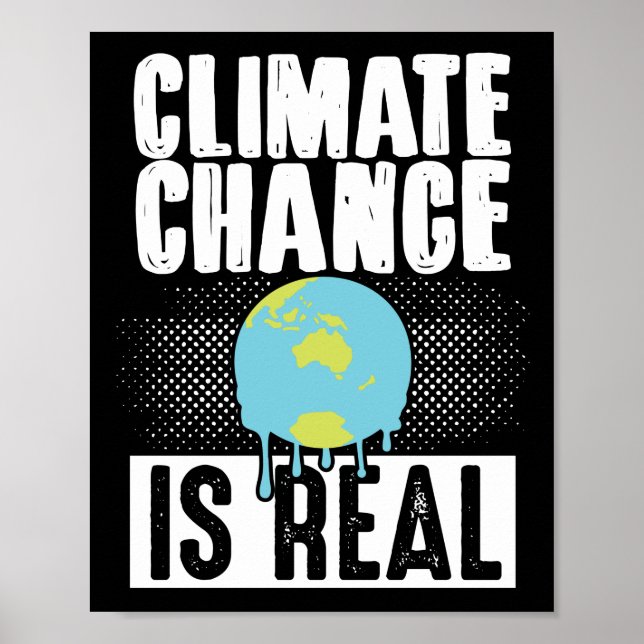 Affiche Le changement climatique est un vrai changement cl (Devant)