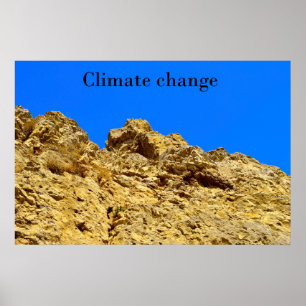 Affiche Le changement climatique s'occupe de l'environneme
