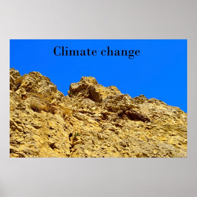 Affiche Le changement climatique s'occupe de l'environneme (Devant)