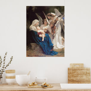 Affiche Le Chant des Anges (1881) de Bouguereau
