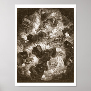 Affiche Le chaos, gravé par Bernard Picart (1673-1733),