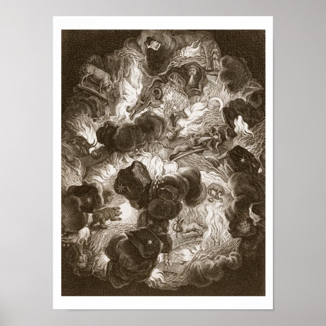 Affiche Le Chaos, gravé par Bernard Picart (1673-1733), (Devant)