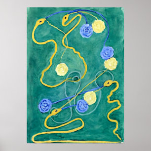 Affiche Le chaos primitif par Hilma af Klint